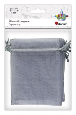 Organza Craft-Fun Series Woreczki z organzy szare Titanum (25BJ033127-4) Titanum