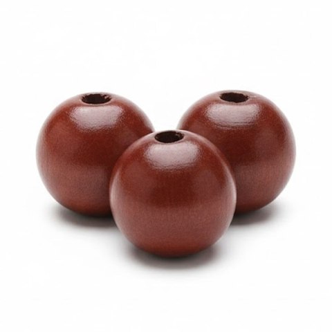 Ozdoba drewniana Craft-Fun Series Korale drewniane w kolorze ciemnobrązowym Titanum (25KBZ004) Titanum