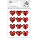 Ozdoba materiałowa Craft-Fun Series samoprzylepna Czerwone serduszka Titanum (BJ25042711) Titanum