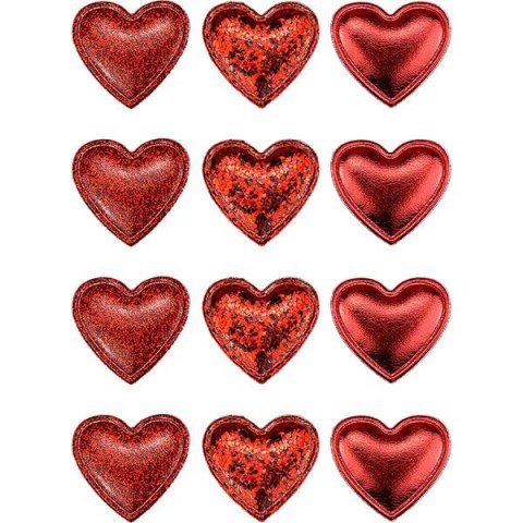Ozdoba materiałowa Craft-Fun Series samoprzylepna Czerwone serduszka Titanum (BJ25042711) Titanum