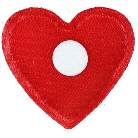 Ozdoba materiałowa Craft-Fun Series samoprzylepna Czerwone serduszka Titanum (BJ25042711) Titanum