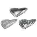 Ozdoba materiałowa Craft-Fun Series samoprzylepna Srebrne serduszka Titanum (BJ25042712) Titanum