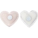 Ozdoba materiałowa Craft-Fun Series samoprzylepna Srebrne serduszka Titanum (BJ25042712) Titanum
