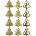 Ozdoba materiałowa Craft-Fun Series samoprzylepna Złote choinki Titanum (BJ25042715) Titanum