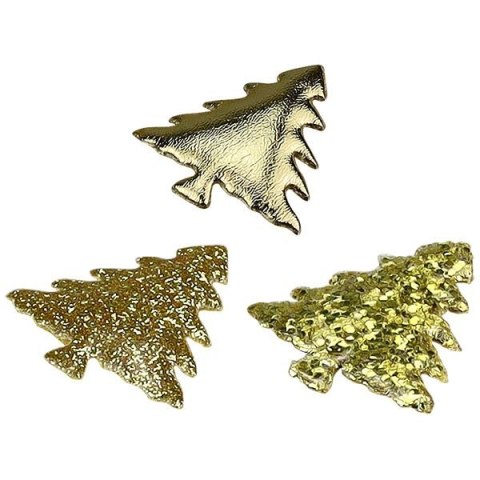 Ozdoba materiałowa Craft-Fun Series samoprzylepna Złote choinki Titanum (BJ25042715) Titanum