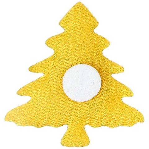 Ozdoba materiałowa Craft-Fun Series samoprzylepna Złote choinki Titanum (BJ25042715) Titanum