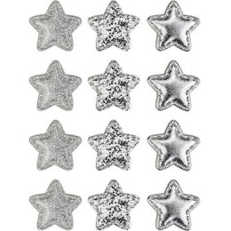 Ozdoba materiałowa Craft-Fun Series samoprzylepna srebrne gwiazdki Titanum (BJ25042713) Titanum