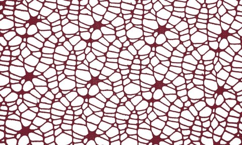 Ozdoba materiałowa Craft-Fun Series siatka koronkowa ciemnoczerwona Titanum (25CR0331-19) Titanum