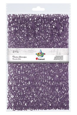 Ozdoba materiałowa Craft-Fun Series siatka koronkowa fioletowa Titanum (25CR0331-20) Titanum