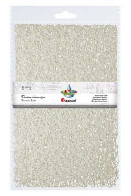 Ozdoba materiałowa Craft-Fun Series siatka koronkowa kremowa Titanum (25CR0331-16) Titanum