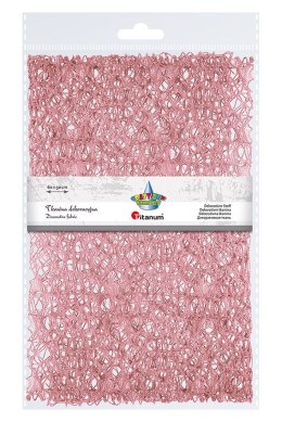 Ozdoba materiałowa Craft-Fun Series siatka koronkowa różowa Titanum (25CR0331-13) Titanum