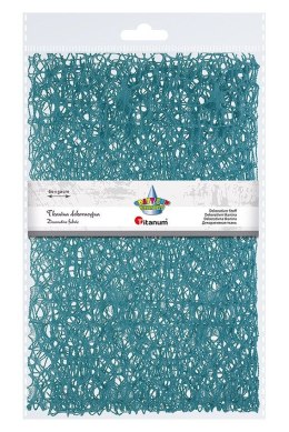 Ozdoba materiałowa Craft-Fun Series siatka koronkowa turkusowa Titanum (25CR0331-21) Titanum