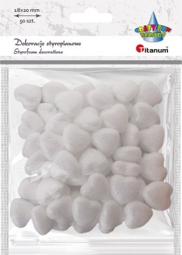 Ozdoba styropianowa Craft-Fun Series serduszka 20mm Titanum (20YX0326-1) Titanum