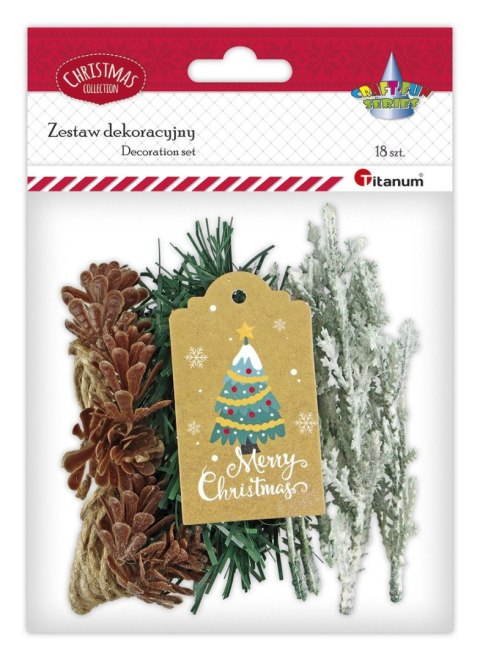 Ozdoba świąteczna Craft-Fun Series Zestaw do dekoracji prezentu Titanum (25YX0514-8) Titanum