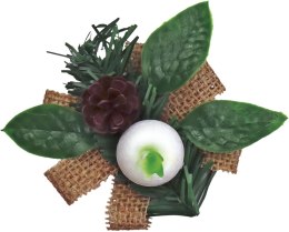 Ozdoba świąteczna Craft-Fun Series stroiki na jutowej wstążce Titanum (25YX0514-5) Titanum