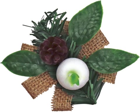 Ozdoba świąteczna Craft-Fun Series stroiki na jutowej wstążce Titanum (25YX0514-5) Titanum