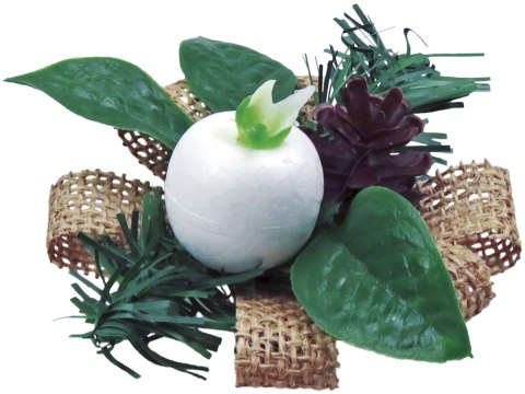 Ozdoba świąteczna Craft-Fun Series stroiki na jutowej wstążce Titanum (25YX0514-5) Titanum