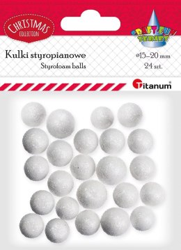 Ozdoba świąteczna Craft-Fun Series styropianowe kule Titanum (25YX0514-1) Titanum