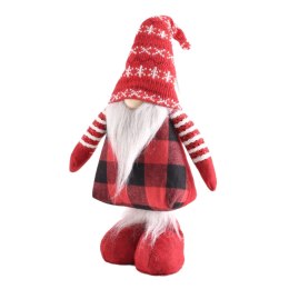 Ozdoba świąteczna czerwony gnom stojący 56x16x8 Home And Garden (5819) Home And Garden