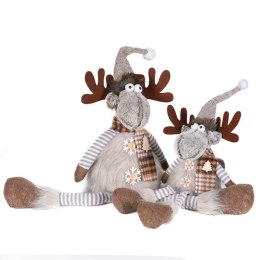 Ozdoba świąteczna renifer siedzący LED 57x16x10 Home And Garden (5901) Home And Garden