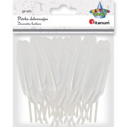 Piórka Craft-Fun Series białe 50 szt Titanum (lotki) Titanum