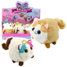 Pluszak Kotek Maskotka Z Kręcącym Ogonkiem Brązowo-Biały [mm:] 100 Lean (24611) Lean