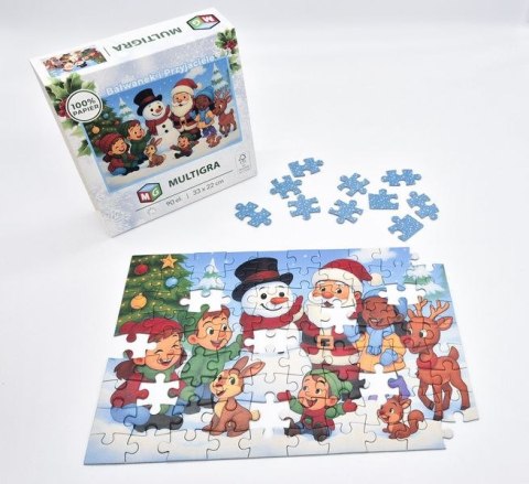 Puzzle Bałwanek i przyjaciele 90 el. Multigra (3001) Multigra