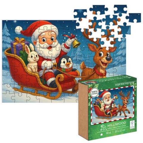 Puzzle Jingle Ride with Santa 90 el. Alexander (50875) Alexander