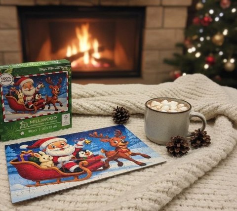 Puzzle Jingle Ride with Santa 90 el. Alexander (50875) Alexander