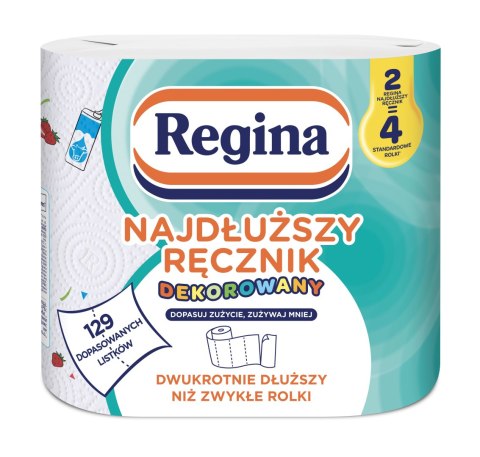 Ręcznik rolka nadruk 2 szt 100% celuloza Regina Regina