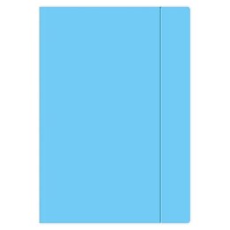 Teczka kartonowa na gumkę A4+ niebieska Interdruk (TEGUFLUON) Interdruk