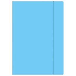 Teczka kartonowa na gumkę A4+ niebieska Interdruk (TEGUFLUON) Interdruk