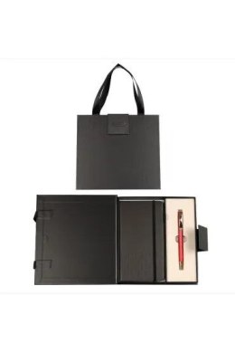 Zestaw piśmienniczy PREMIUM CLASSIC CZERWONO-ZŁOTY DŁUG.+NOTES W ETUI PREMIUM Cresco (8300232-CL07) Cresco