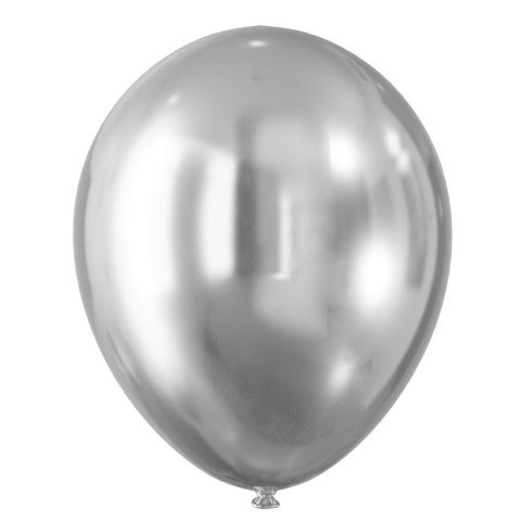 Balon gumowy efekt chromu srebrne (5 szt.) srebrna Arpex (KB8702SRE-2718) Arpex