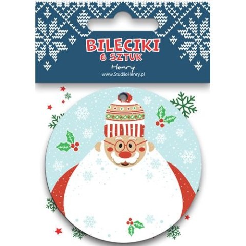 Bileciki do prezentów MIKOŁAJ Z BRODA Henry (5905701485666) Henry
