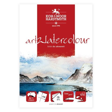 Blok artystyczny akwarelowy A4 300g 12k Koh-I-Noor Koh-I-Noor