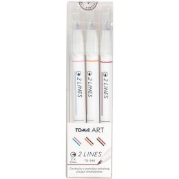 Cienkopis 2 linopwy wkład (różne) 0,5mm 6kol. Toma (TO-348) Toma