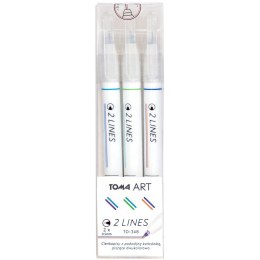 Cienkopis 2 linopwy wkład (różne) 0,5mm 6kol. Toma (TO-348) Toma