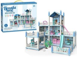 Domek dla lalek 3 piętrowy, z meblami Adar (611900) Adar