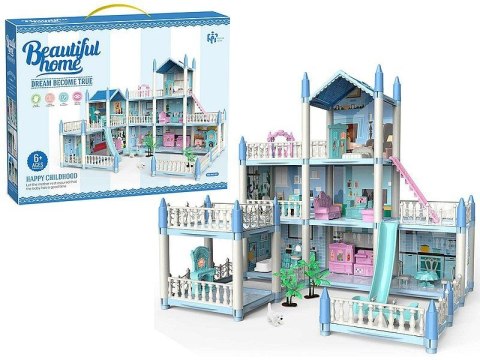 Domek dla lalek 3 piętrowy, z meblami Adar (611900) Adar