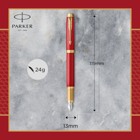 Ekskluzywne pióro tłoczkowe RED Parker (2143650) Parker
