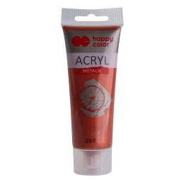 Farba akrylowa metaliczna kolor: miedziany 75ml Happy Color (HA 7370 0075-217) Happy Color