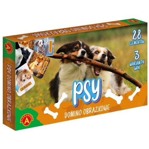 Gra edukacyjna DOMINO OBRAZKOWE - psy Alexander (7877) Alexander