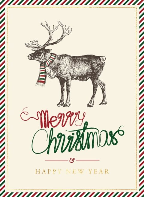 Kartka składana BN 21 RENIFER B6 Henry (5907465663908) Henry