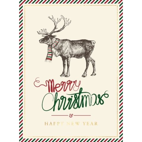 Kartka składana BN 21 RENIFER B6 Henry (5907465663908) Henry