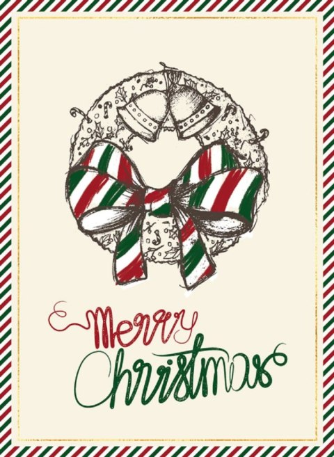 Kartka składana B6 BN 21 WIANEK ADWENTOWY Henry (5907465663915) Henry