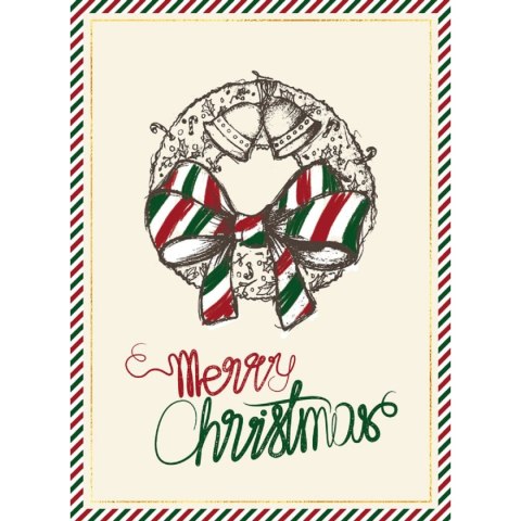 Kartka składana B6 BN 21 WIANEK ADWENTOWY Henry (5907465663915) Henry