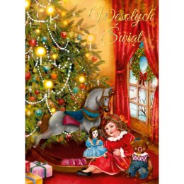 Kartka składana BN CHOINKA Z ZABAWKAMI B6 Henry (5907465667067) Henry