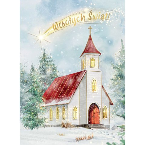 Kartka składana BN KOSCIÓŁ Z GWIAZDA B6 Henry (5905701483471) Henry