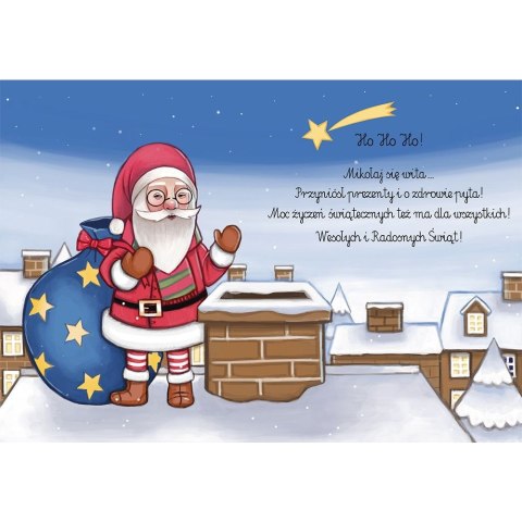 Kartka składana BN MIKOŁAJ W KÓŁKU B6 Henry (5905701480395) Henry